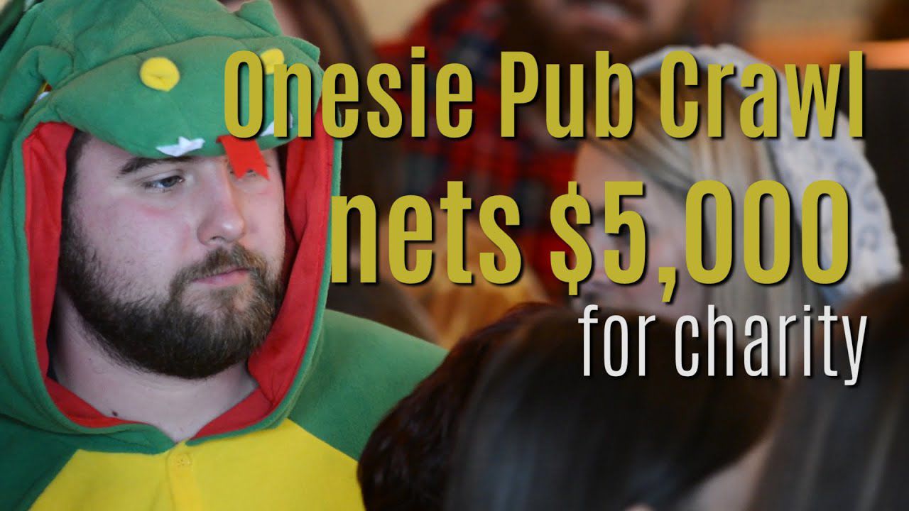 Day drinking for charity —3rd Annual Fenton Onesie Pub Crawl nets $5,000